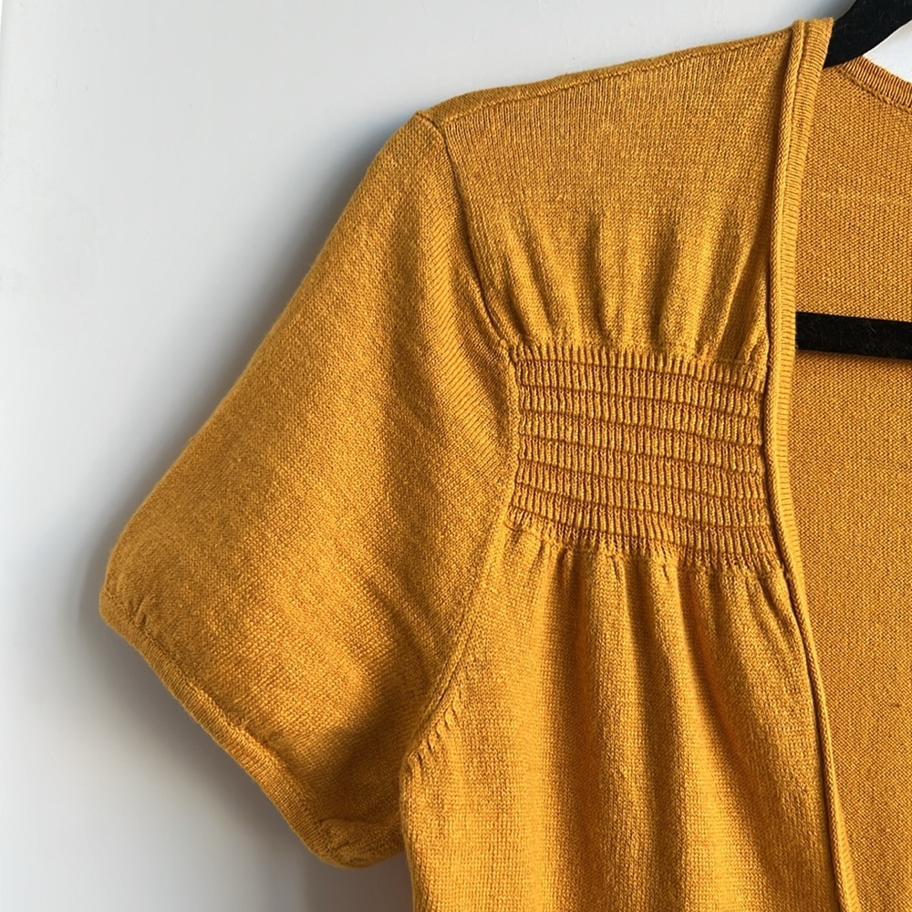 Classiques Entier Linen Blend Button Short Sleeve… - image 4